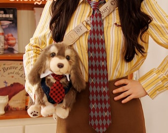 Dachshund Shoulder Bag: Handmade Plush Dog Purse - Chongker