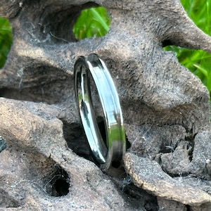 3.2mm Flat High Quality Stainless Steel Inlay Ring Blank