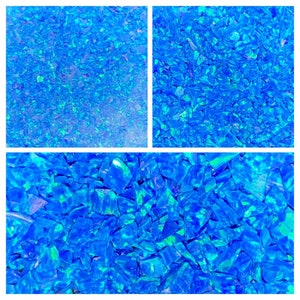 AAA Grade Crushed Opal Pacific Blue/ Crushed Bello Opal OP05