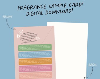 échantillons d'eau de parfum Clean Beautycounter | Téléchargement numérique | Édition limitée | Cartes postales pour les défenseurs de la marque Beautycounter | Parfum