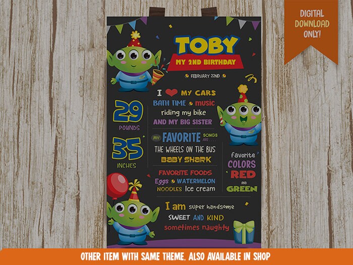 Aliens Digital Thank You Card Alien Birthday Favor Card Cute - Etsy