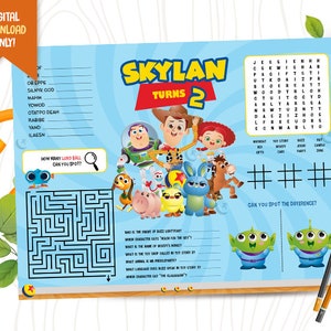 Folha de atividades de astronauta, jogo americano para impressão de vaqueiro, folha de atividades de aniversário infantil, jogo de festa de vaqueira, decoração de mesa de aniversário, brinquedos fofos