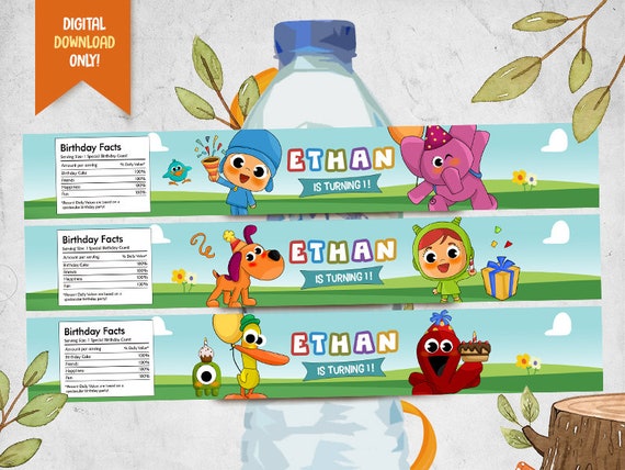 Free Printable Cocomelon water bottle labels