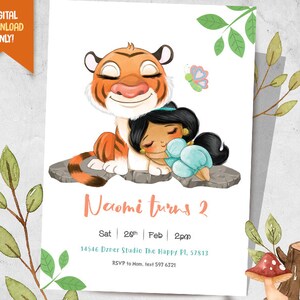 Princess Digital Invitation, Baby Princess Birthday Invite, Birthday Princess Party, Fantasy Birthday Invitation, Cute Girl Birthday Card