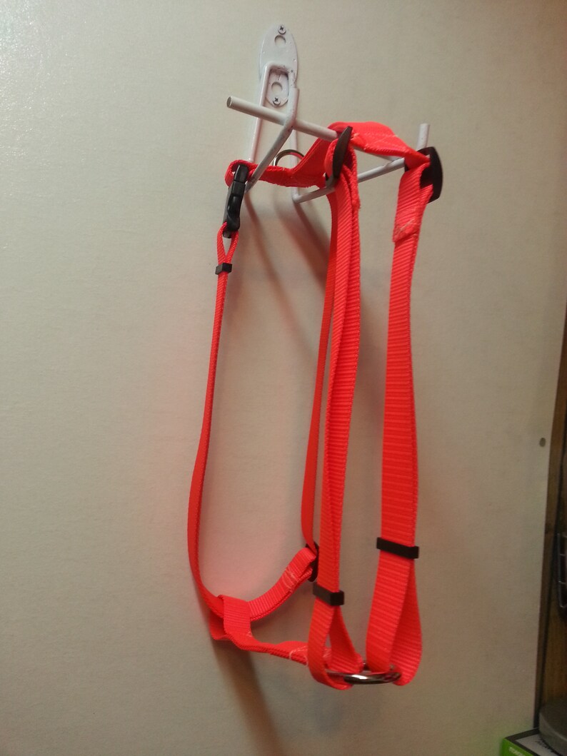 Adjustable Dog Harness Metal Buckle Strong Webbing USA Hand Made