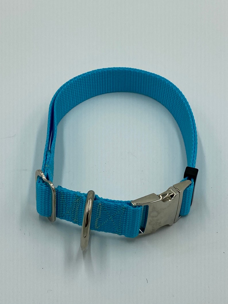 Adjustable Dog Collar Metal Side Release Buckles 1 Inch Etsy