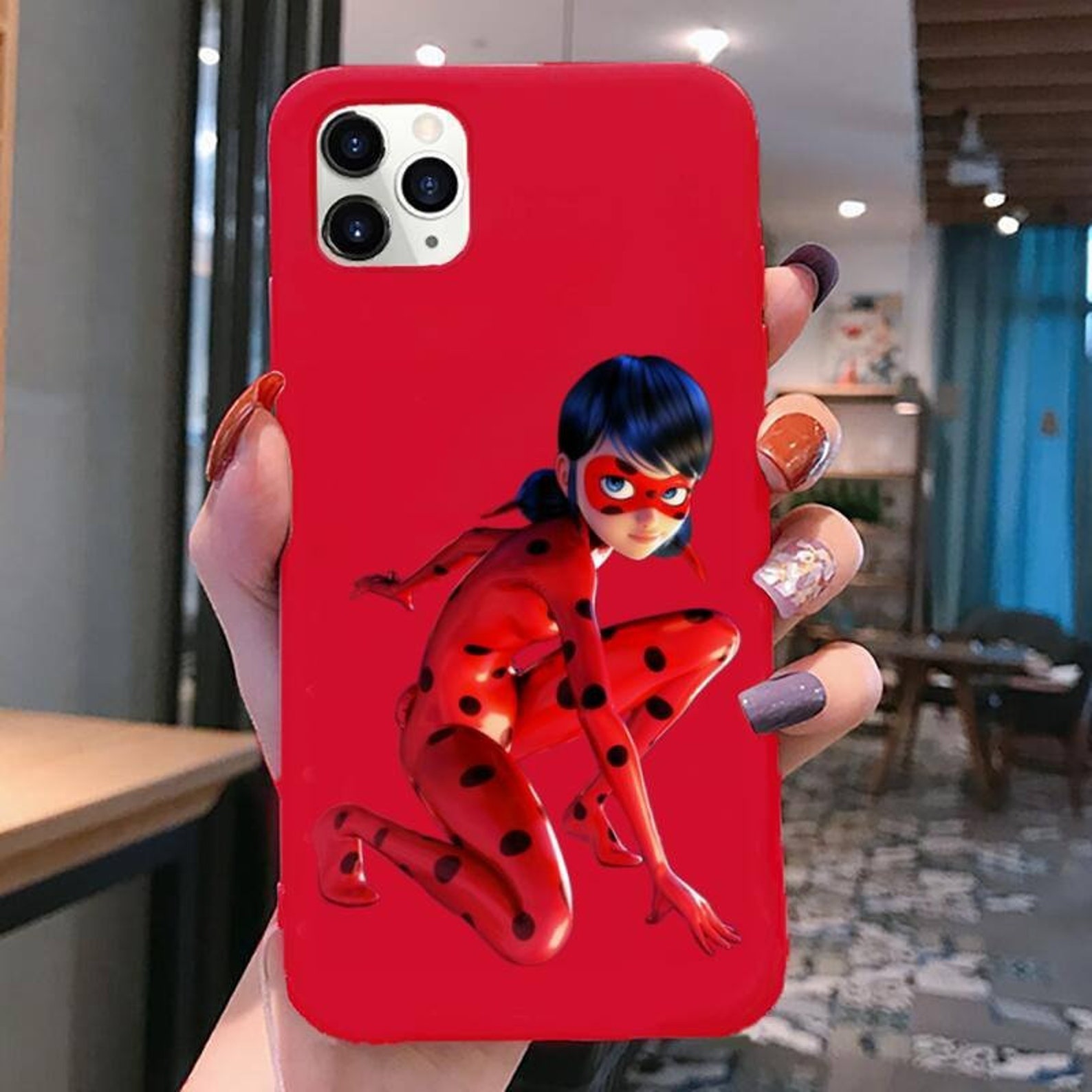 Miraculous Ladybug Phone Case MiraculersLadybugsCartoon Etsy