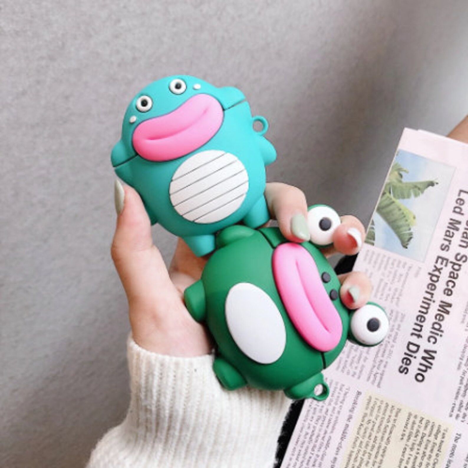Frog Airpod Case For Airpods Pro 3D Funny Cartoon Frog Etsy