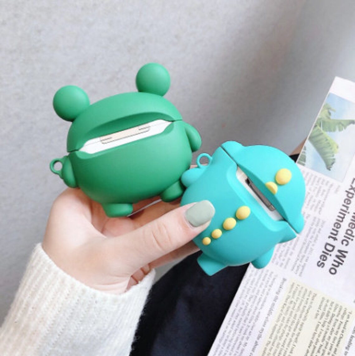 Frog Airpod Case For Airpods Pro 3D Funny Cartoon Frog Etsy