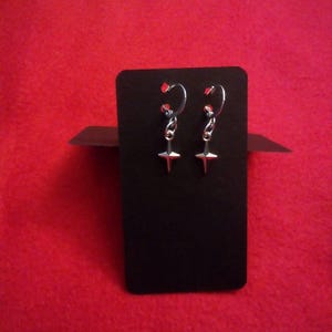 Custom Handmade Anime Manga Videogame Gamer Cute Kawaii Halloween Cosplay Kpop Jinu Demon Earrings!