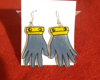 Custom Handmade Anime Manga  Videogame Hero School Villains Hands Earrings