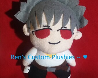 ¡Personaje de peluche Chibi Mecha de videojuego de anime manga personalizado hecho a mano con ropa!