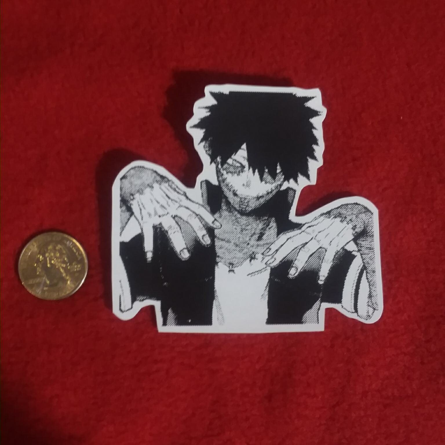 Drop Sticker Manga Look Inside for More Options Custom Handmade Anime Manga Scans Hero ...