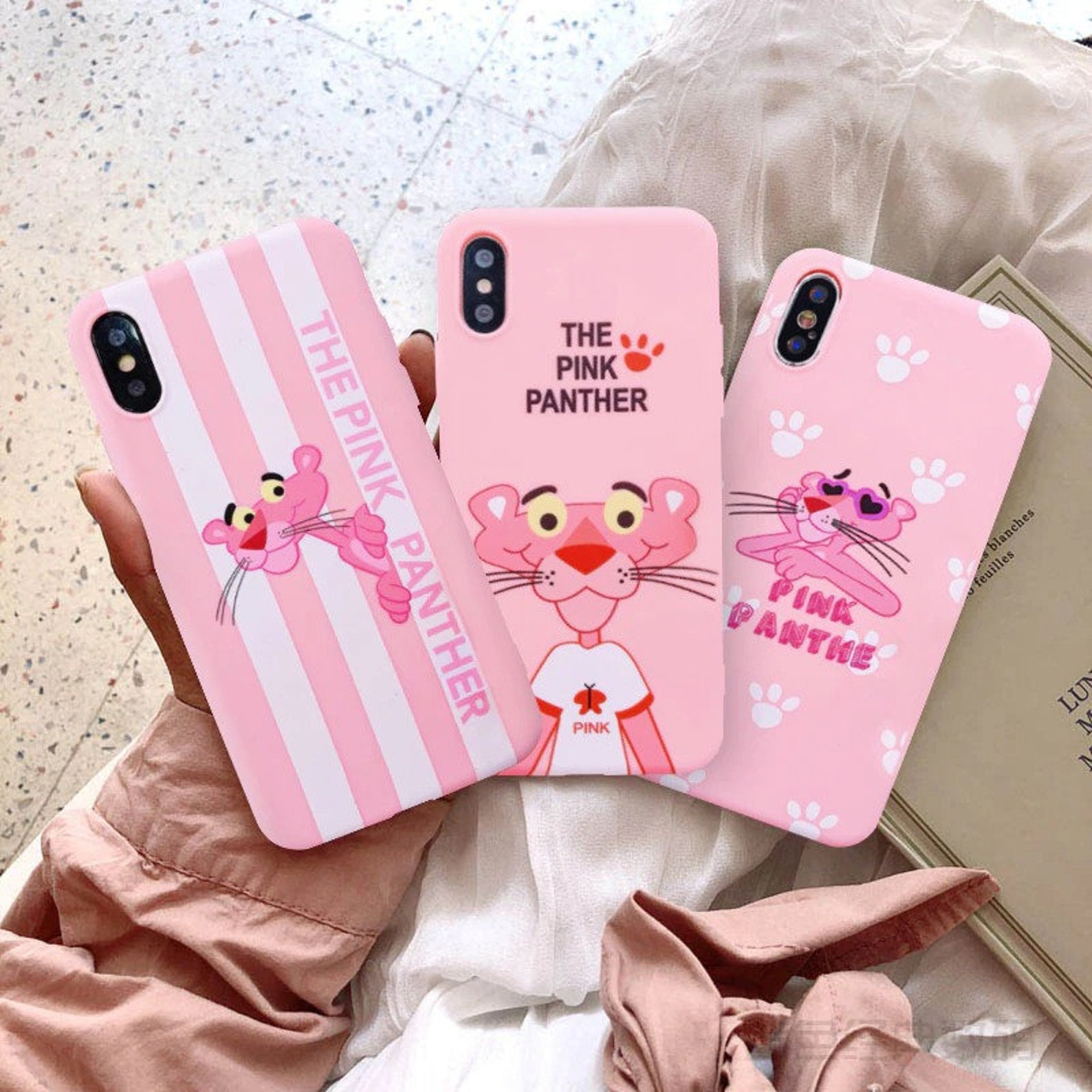 Pink Panther Phone Case Cartoon Cute Phone Case For iPhone Etsy