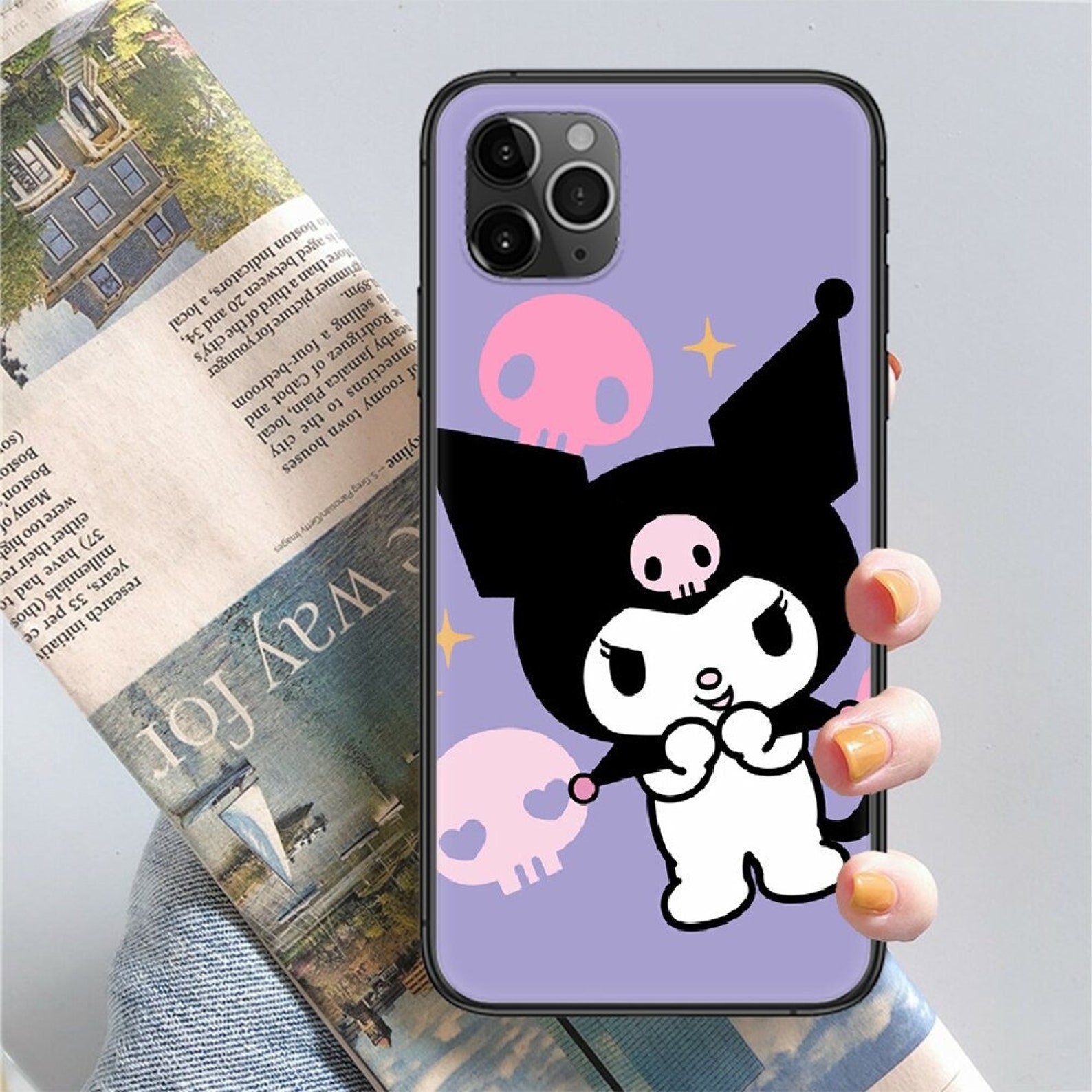 Kuromi Phone Case Cartoon Phone Case For iPhone 12 Pro Max Etsy