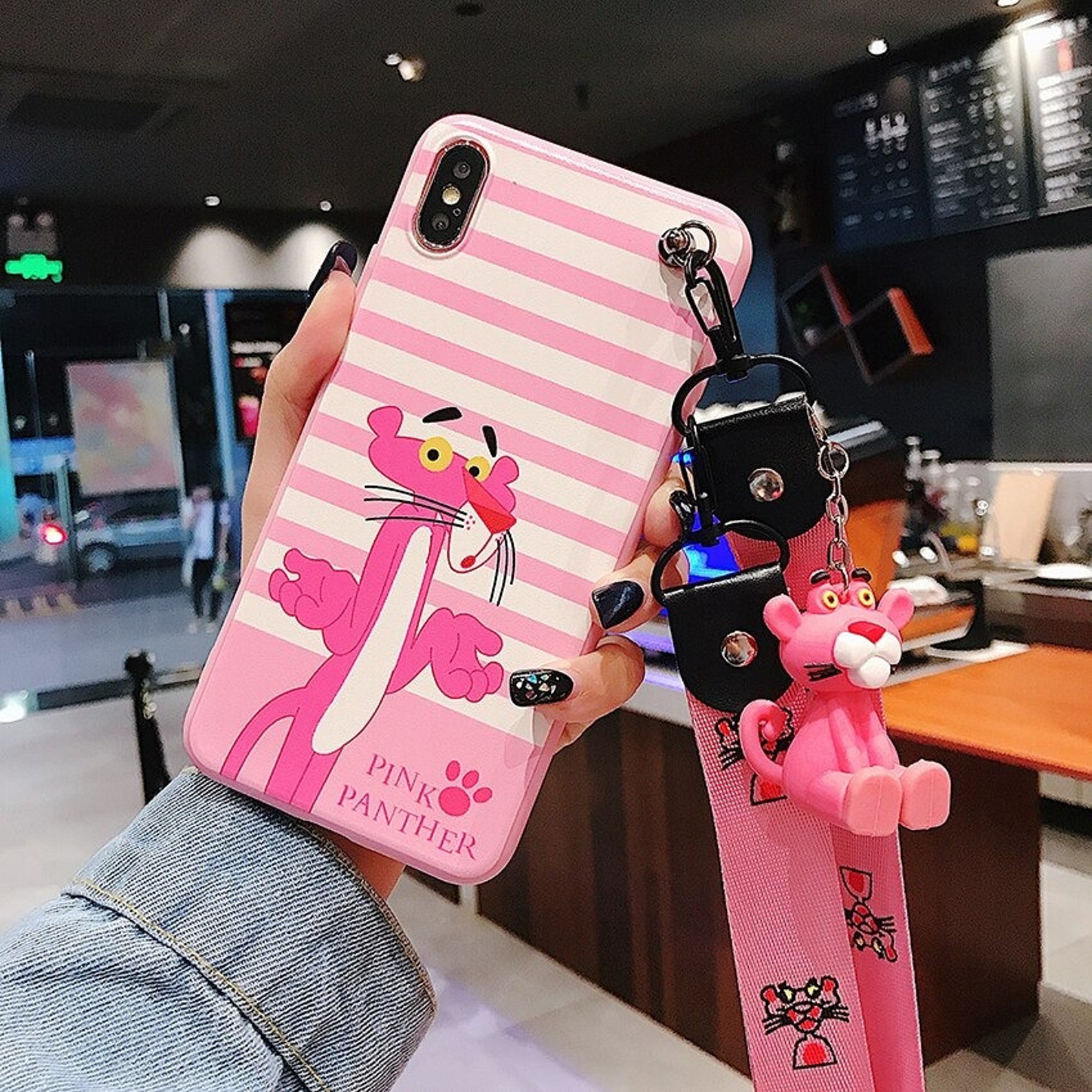 Pink Panther Phone Case Cartoon Cute Phone Case For 11 Pro Etsy