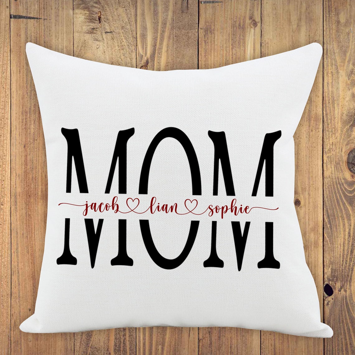 Personalized Mom Pillow Cover. Mothers Day Gift. Custom Throw Etsy