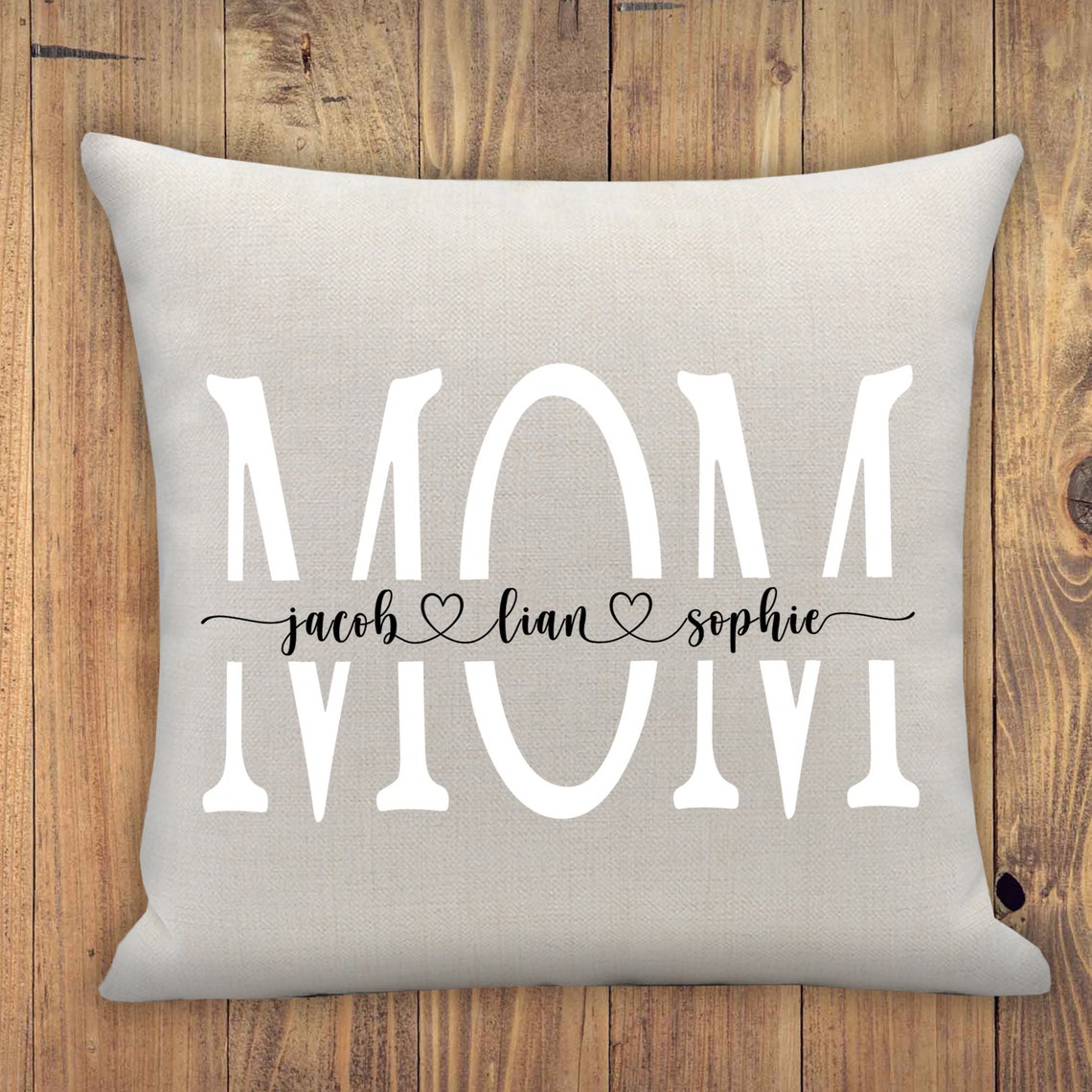 Personalized Mom Pillow Cover. Mothers Day Gift. Custom Throw Etsy