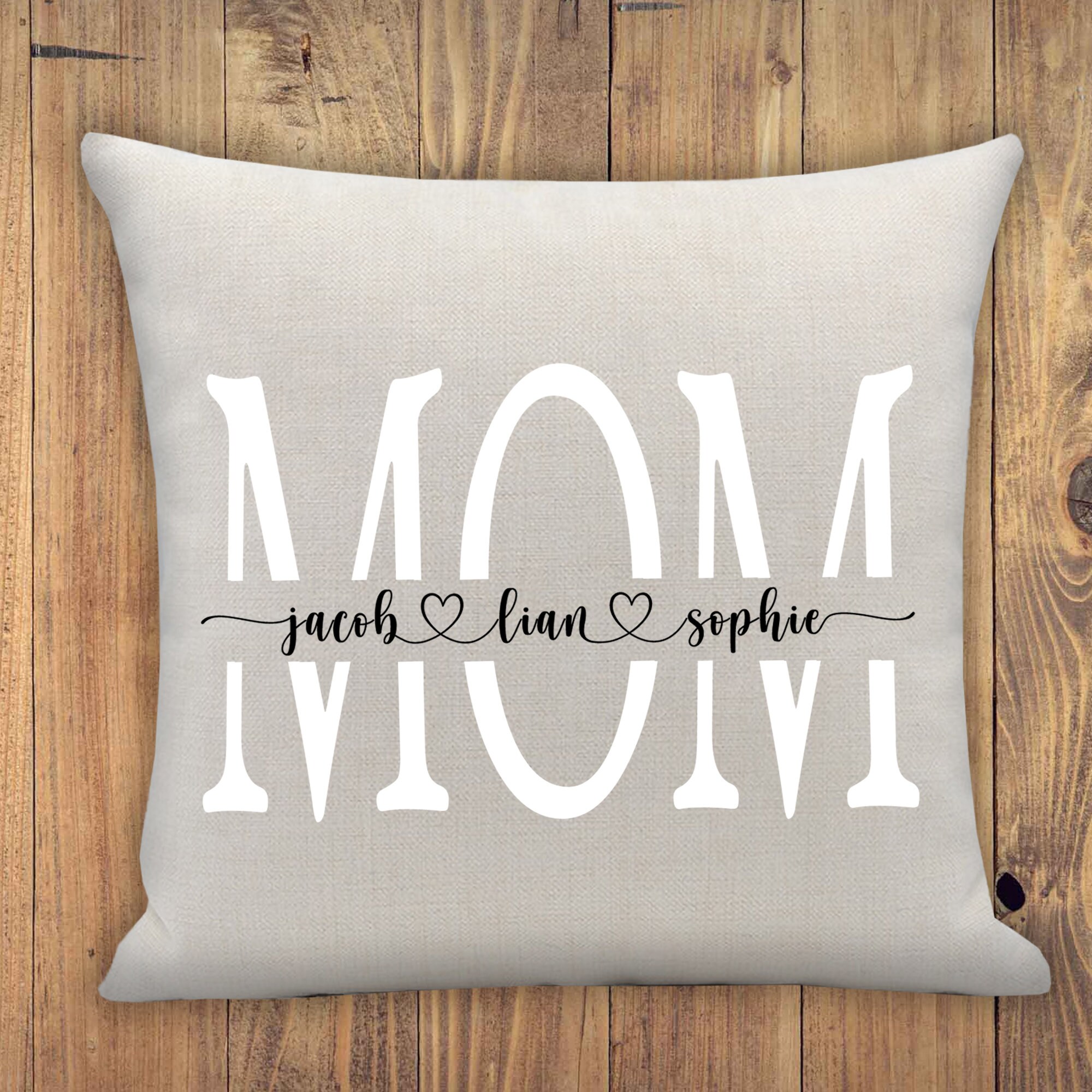 Personalized Mom Pillow Cover. Mothers Day Gift. Custom Throw Etsy