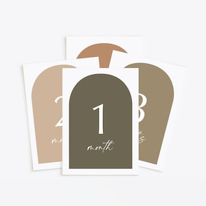 Cartes d’étape mensuelles pour bébé | Cartes d’étape imprimables | Cartes du mois de bébé | Cartes d’étape Boho | Cadeau de fête de naissance | Téléchargement numérique