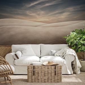 Desert Dunes Minimalist Wallpaper Mural - Peel and Stick Landscape Wallpaper-A845
