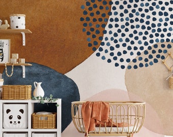 Watercolor Abstract Wallpaper: Peel and Stick Wall Mural
