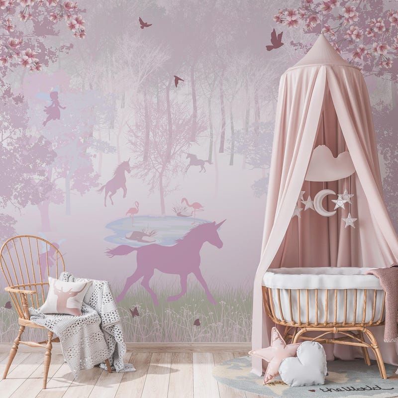 Girls Room Wallpaper - Etsy