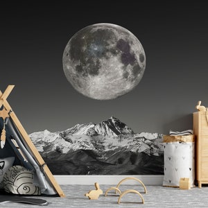 Dark Night Sky Removable Wallpaper | Peel and Stick Wallpaper for Kids ...