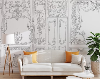 Suite Royale Wallpaper Mural: Regal Palace-Inspired Wall Decor