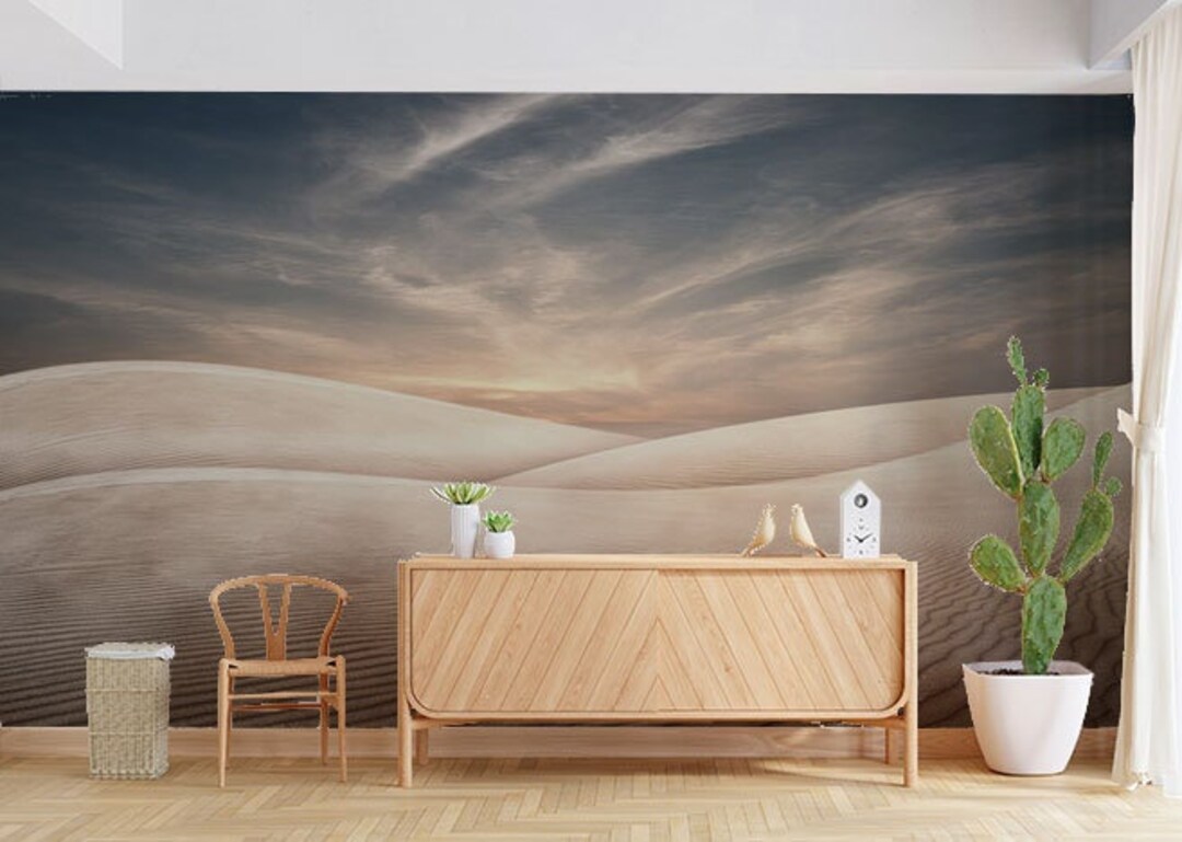 Dune Desert Peel and Stick Wallpaper Mural, Self Adhesive Wallpaper by
