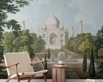 Taj Mahal Wallpaper Murals - Iconic Indian Monument Design for Captivating Interiors B716