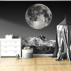 Dark Night Sky Removable Wallpaper | Peel and Stick Wallpaper for Kids ...