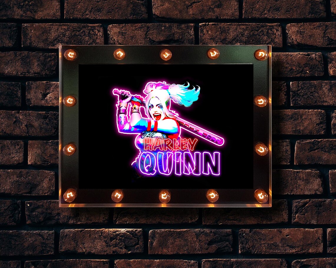 HARLEY QUINN POSTER Digital printable wall art Harley Quinn Etsy