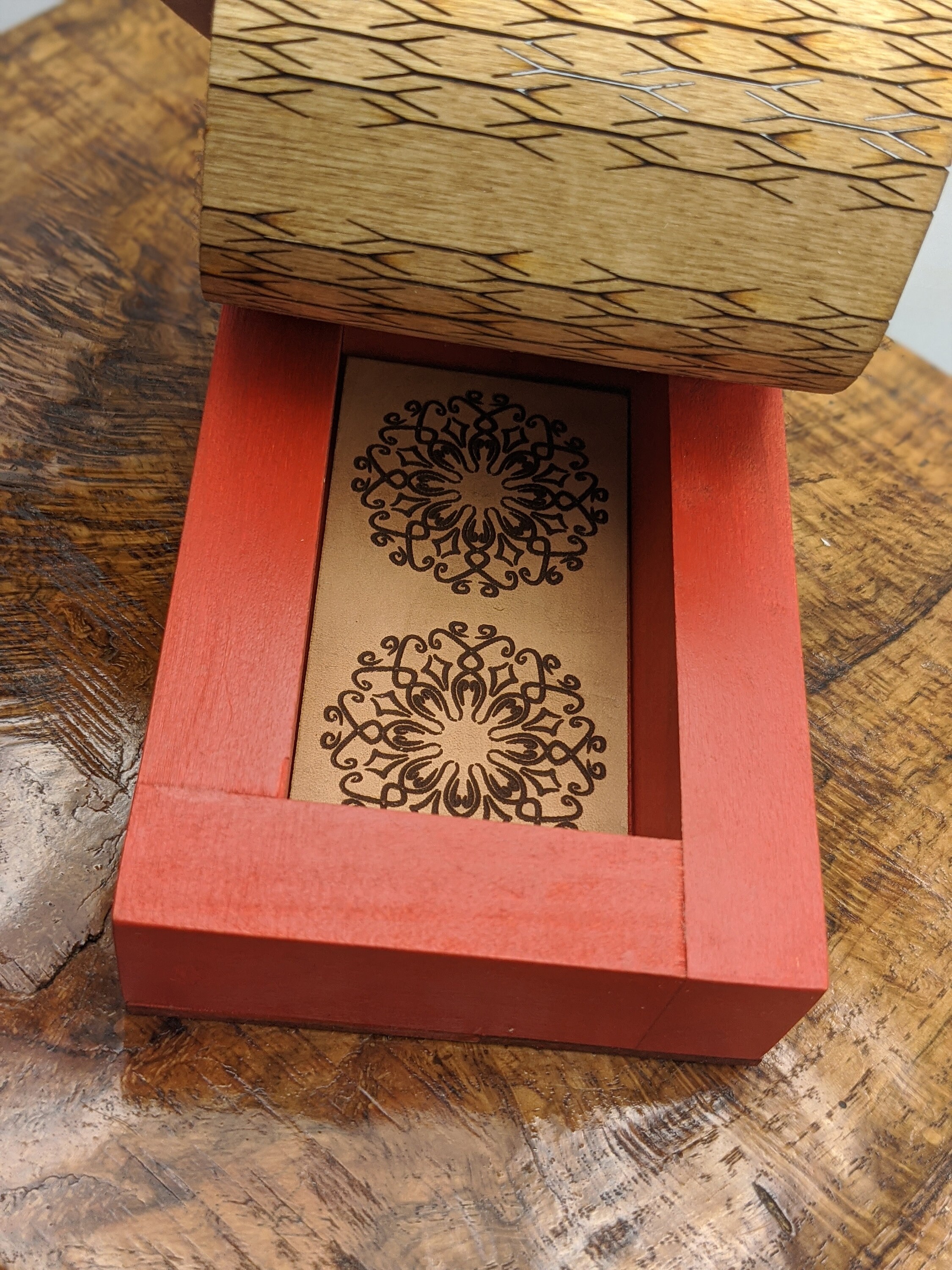 Caja con la parte superior de la bisagra viva | Etsy