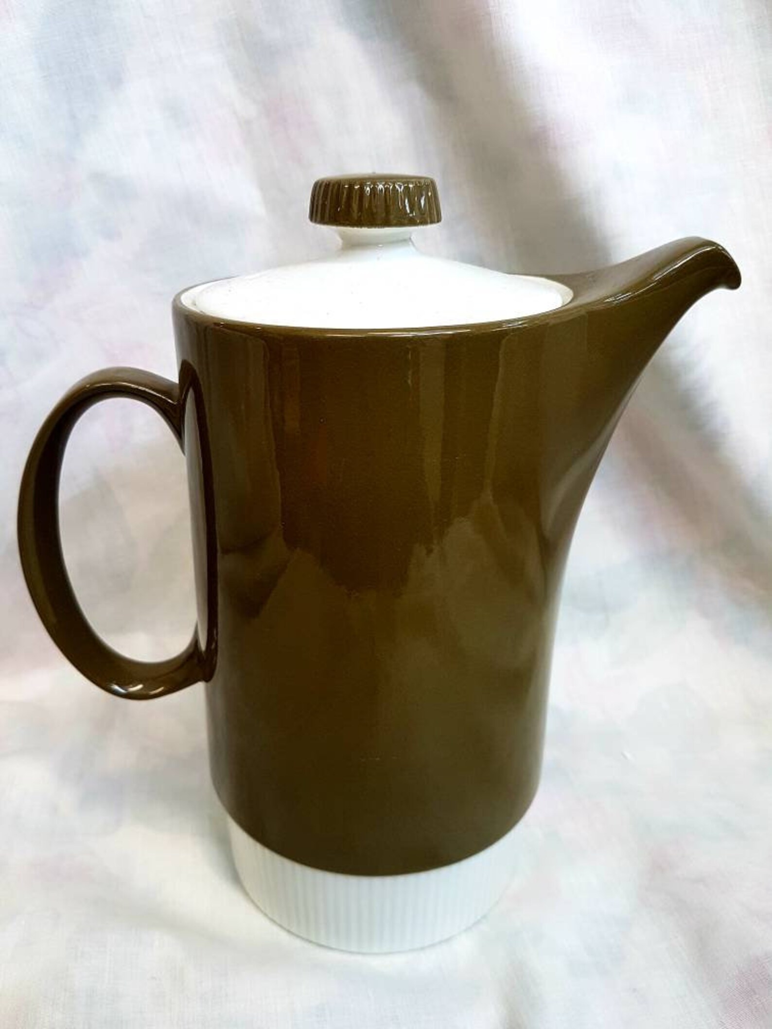 Poole pottery tea set Olive green comprising coffee pot hot Etsy