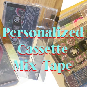 Personalized Audio Cassette Mix Tape. Spotify/YouTube Playlist to Cassette!