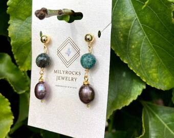 Handcrafted MilyRocks Agate earrings