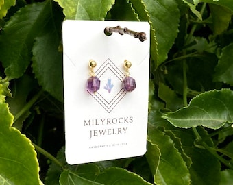 Handcrafted MilyRocks Super 7 earrings
