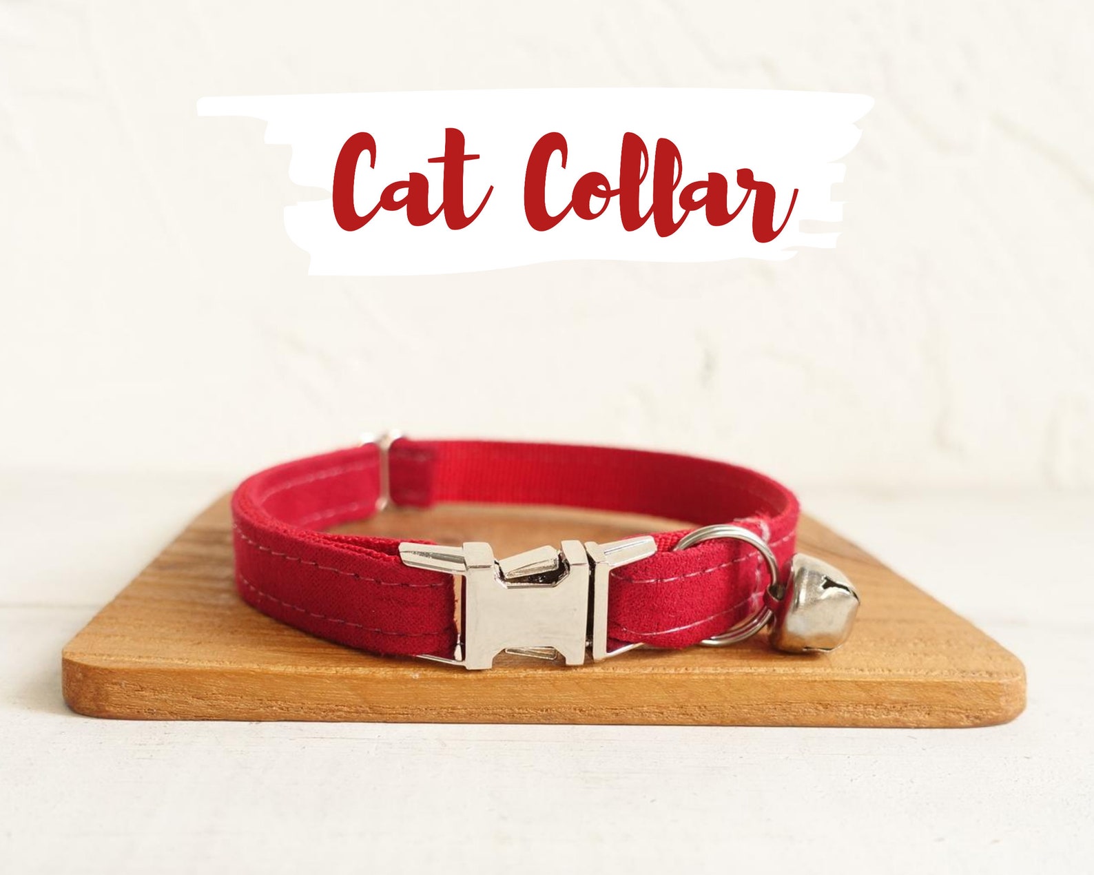 Personalized Cat Collars Velvet Cat Collar Safety Cat Etsy