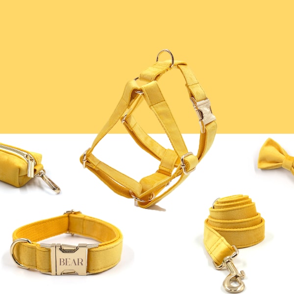 Yellow Dog Harness Etsy