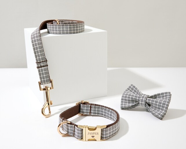 Buffalo Plaid Bow Tie • Dog Bowtie • Fall/Winter Bow Tie • Cat Bow Ties • Bow Tie • Bowtie • Bow Ties • Buffalo Plaid • Dog Neck Wear • main image 1