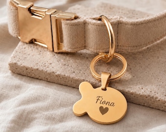 Personalized Cat ID Tag, Engraved Fish Shaped Cat Collar Tag with Name and Phone Number