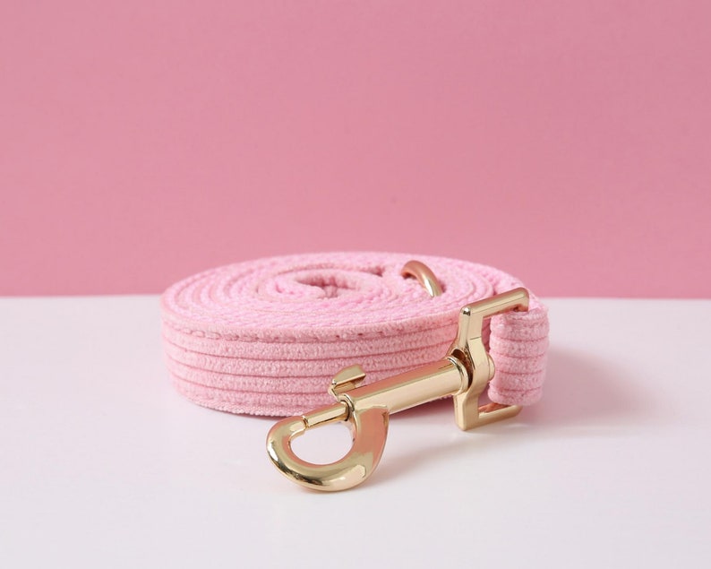 Pink Dog Collar Adjustable Collar and Leash Set for Etsy