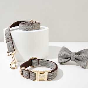 Bow tie best sale dog collar etsy