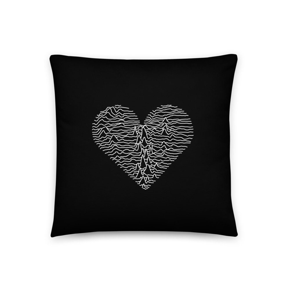 Black Heart Pillow Valentine's Day Ultimate Gift for Him Etsy