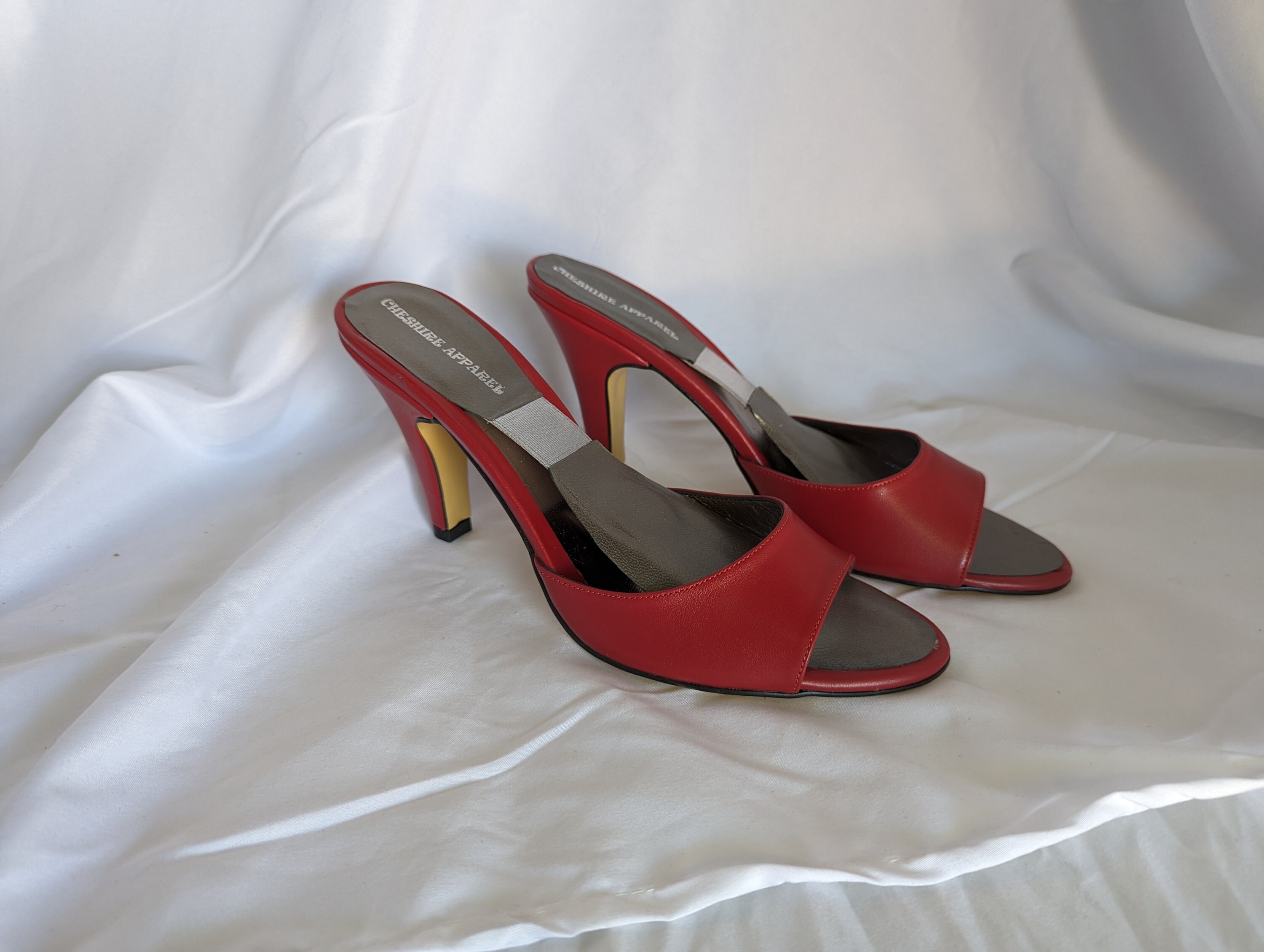 New Red Leather Spring-o-lator High Heel Shoes Mule Shoe - Etsy