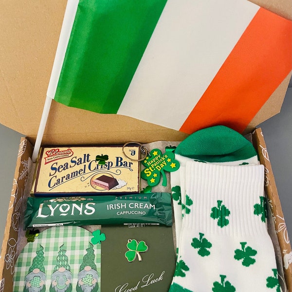 Regalo de buzón irlandés / Regalo de Irlanda / Regalo del Día de San Paddy / Paquete de bienvenida irlandés / Regalo irlandés / Día de San Patricio / Día de Paddy