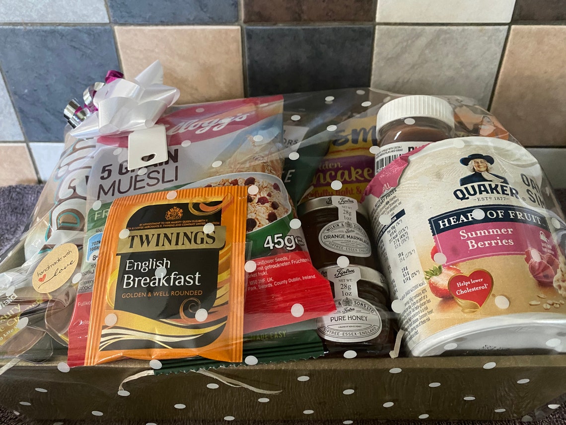 Luxury Breakfast Hamper Pancakes Croissant Honey Nutella & Etsy