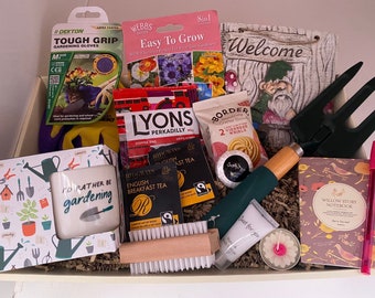 Cesta de presentes para jardim feminino / Presente feminino para jardineira / Caneca reutilizável de porcelana ou bambu / Aniversário, agradecimento, dia das mães