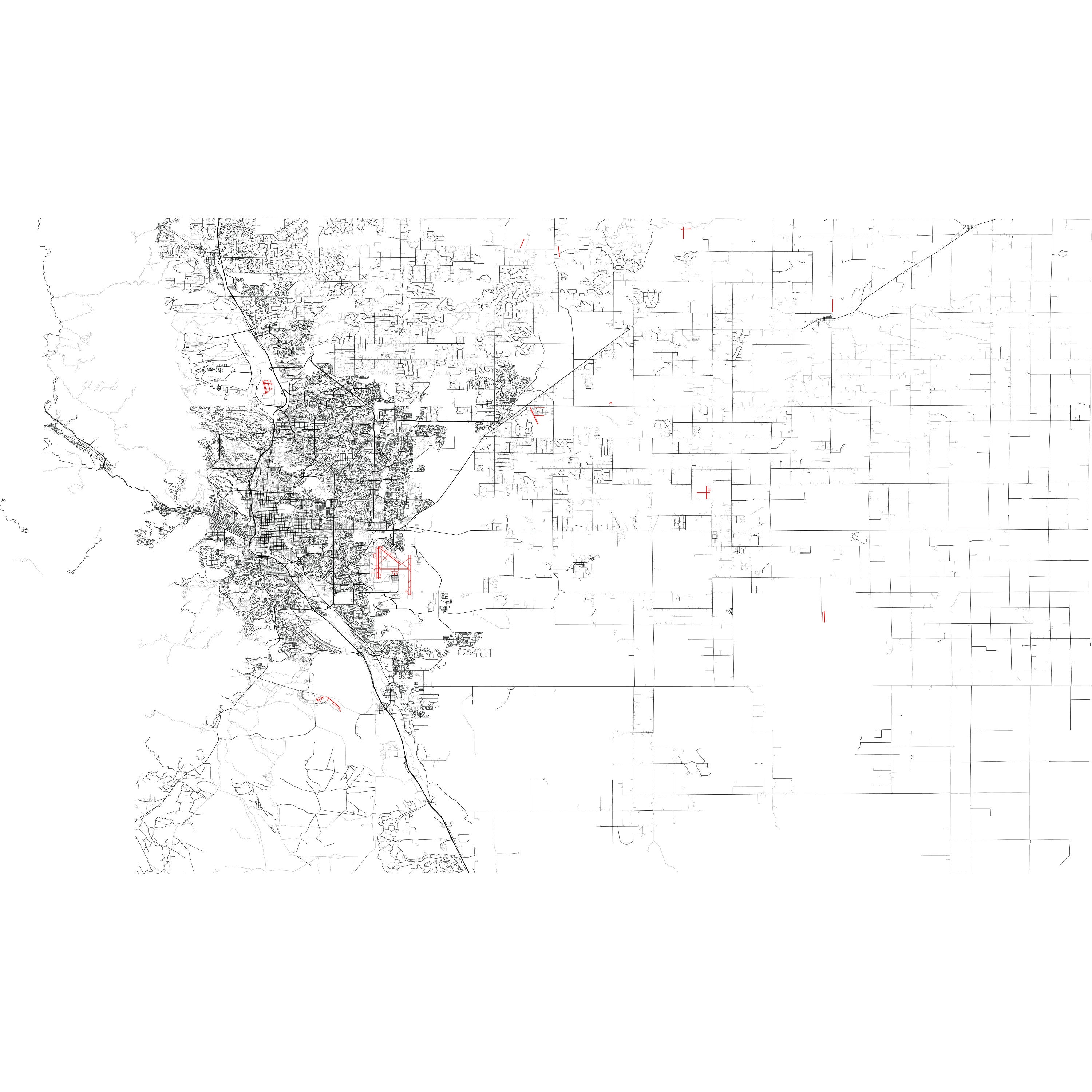 Colorado Springs SVG Vector Street Map Colorado Springs - Etsy